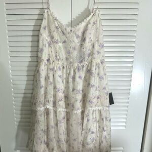 Lulu's Elegant Floral Dress